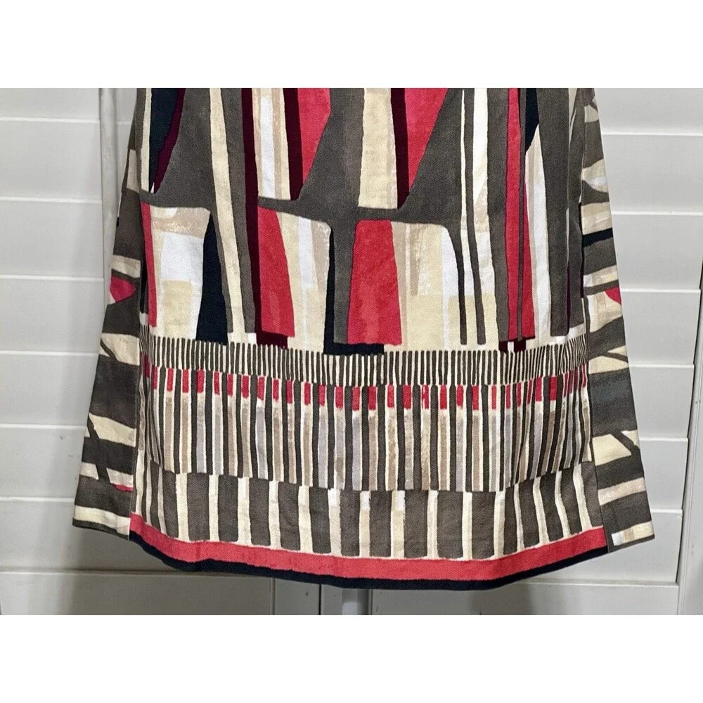 NIC+ZOE Women Size 10 'Starboard' Geo-Print Pencil Skirt Office Career
